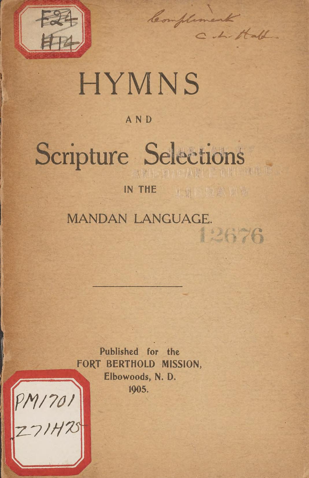 Hymns and scripture selections